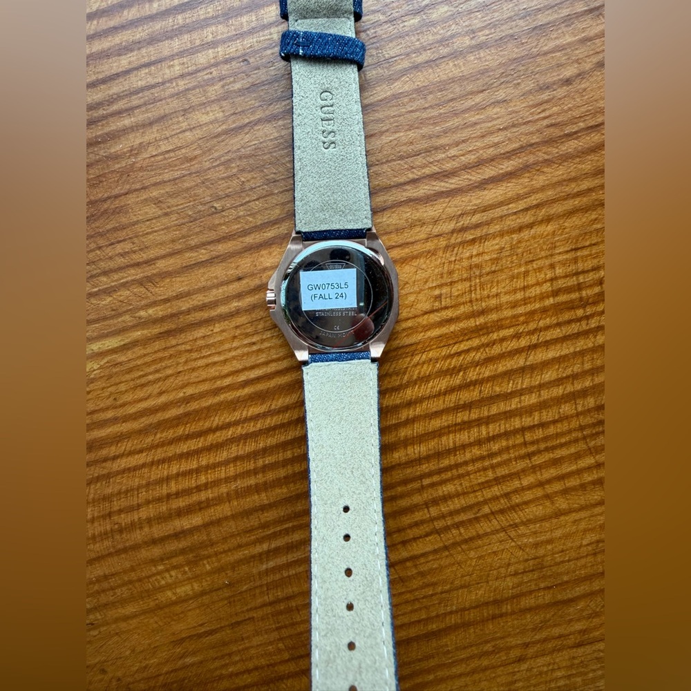 GUESS Women's Multi-Function Blue Denim Watch 36mm - image 8